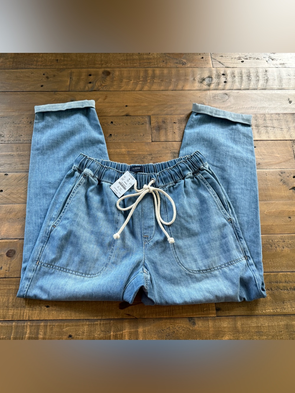 women’s J Crew NWT drawstring jeans size 27, originally $118